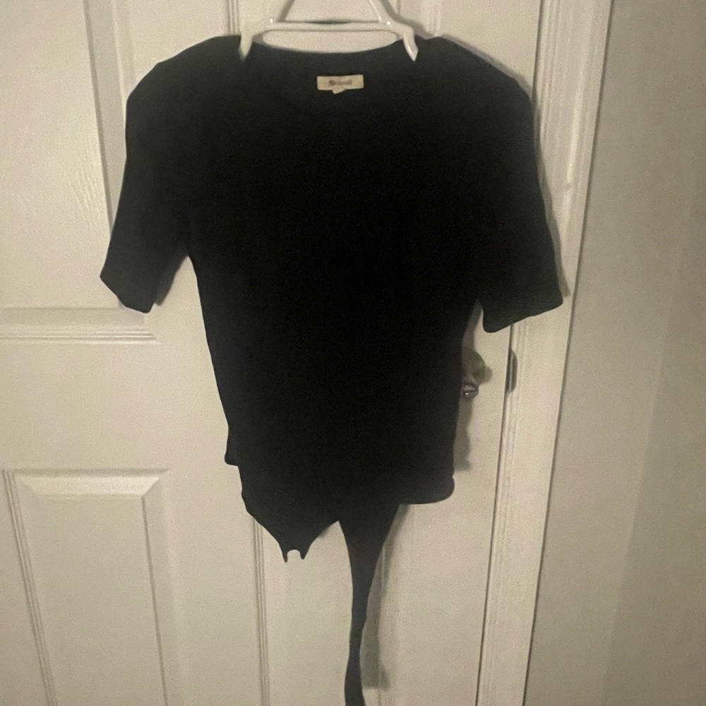 Madewell Black Short Sleeved Body Suit